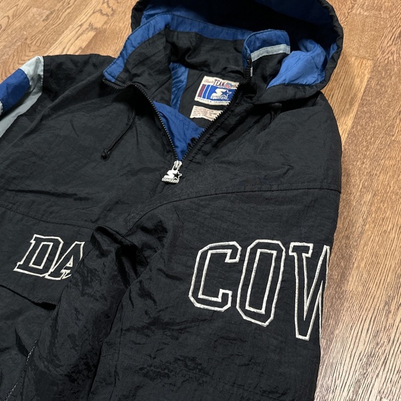 Vintage 90s Starter Dallas Cowboys Insulated Windbreaker Jacket Mens Large - Picture 6 of 13